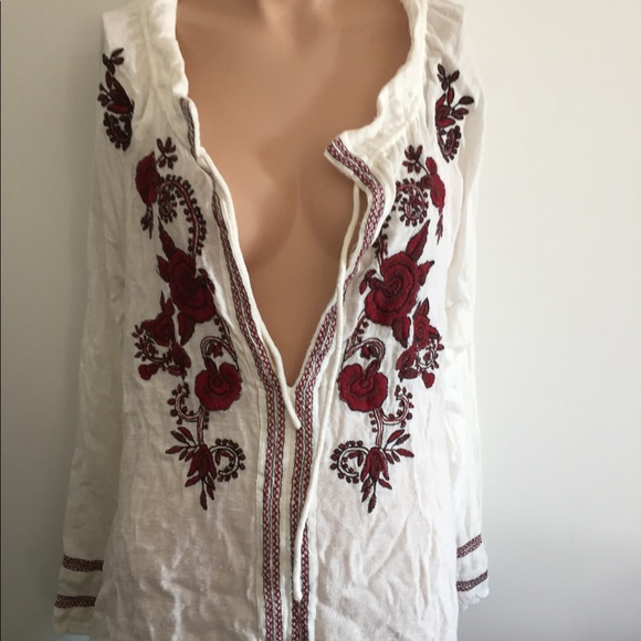 On hold** RARE Free People tunic gauzy - Picture 8 of 13